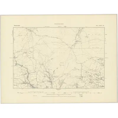 1885 Map of Montgomeryshire XXXIV.SE