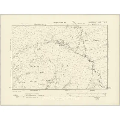 1901 Map of Montgomeryshire XXXIX.NE, 1903 Print