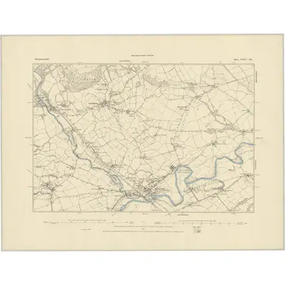 1885 Map of Montgomeryshire XXXV.SE