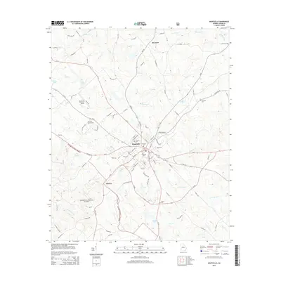 2014 Map of Monticello, 2014 Print