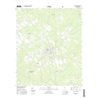 2017 Map of Monticello, 2017 Print