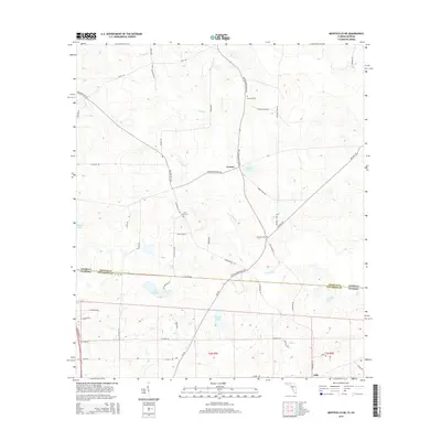 2015 Map of Monticello NE, 2015 Print