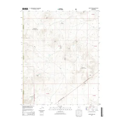 2013 Map of Montoso Peak, 2013 Print