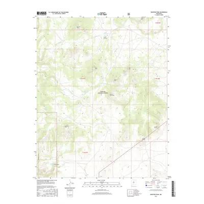 2017 Map of Montoso Peak, 2017 Print