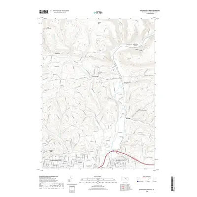 2019 Map of Montoursville North, 2019 Print