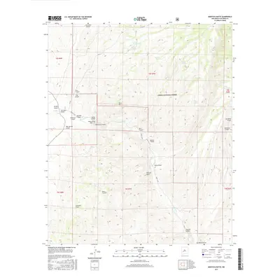 2017 Map of Montoya Butte, 2017 Print