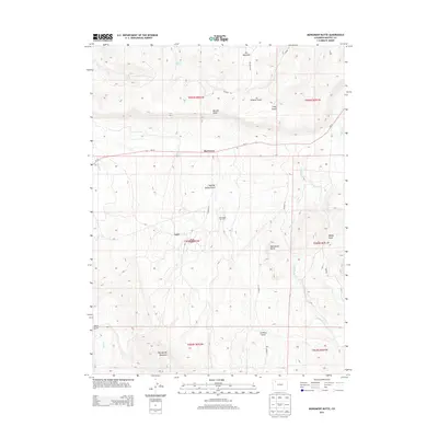 2013 Map of Monument Butte, 2013 Print