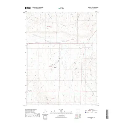2019 Map of Monument Butte, 2019 Print