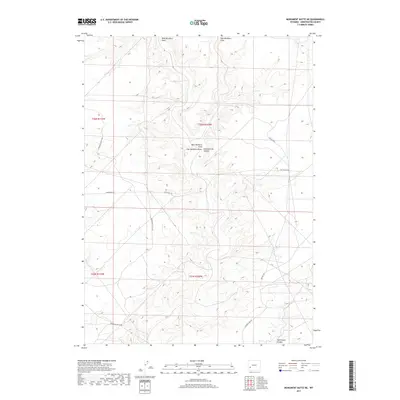 2017 Map of Monument Butte NE, 2017 Print