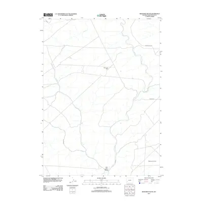 2012 Map of Monument Butte, 2012 Print