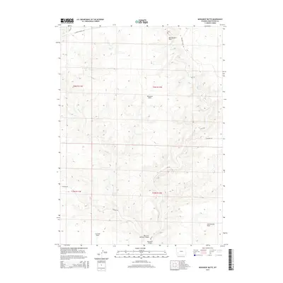 2015 Map of Monument Butte, 2015 Print