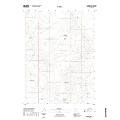 2017 Map of Monument Butte, 2017 Print