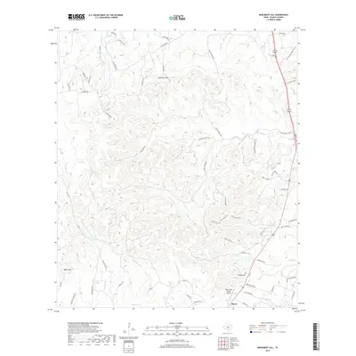 2019 Map of Monument Hill, 2019 Print