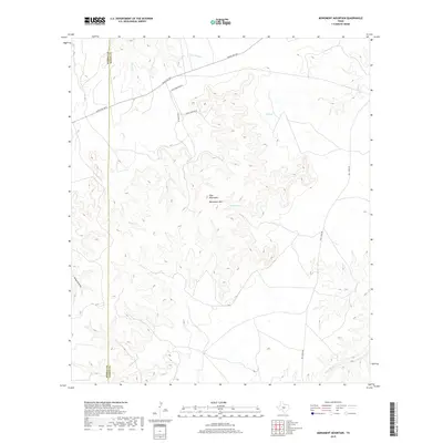 2019 Map of Monument Mountain, 2019 Print