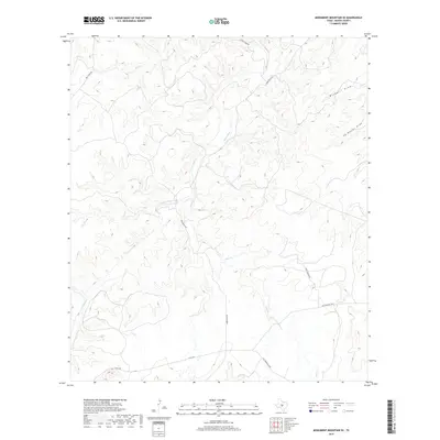 2019 Map of Monument Mountain SE, 2019 Print