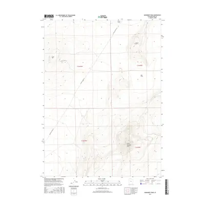 2017 Map of Monument Peak, 2017 Print