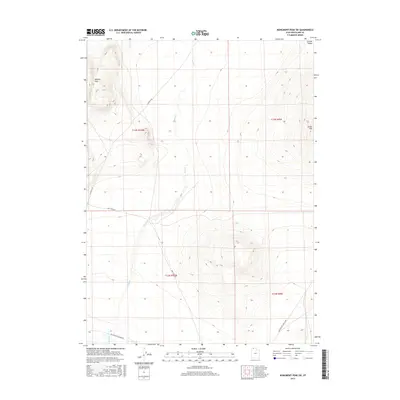 2017 Map of Monument Peak SW, 2017 Print