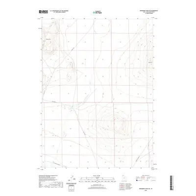 2020 Map of Monument Peak SW, 2020 Print
