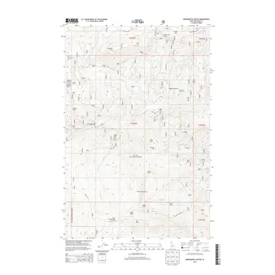 2013 Map of Monumental Buttes, 2013 Print