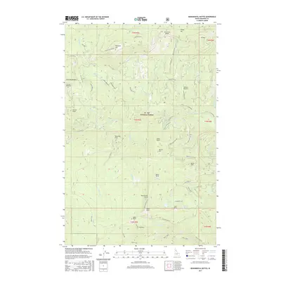 2017 Map of Monumental Buttes, 2017 Print