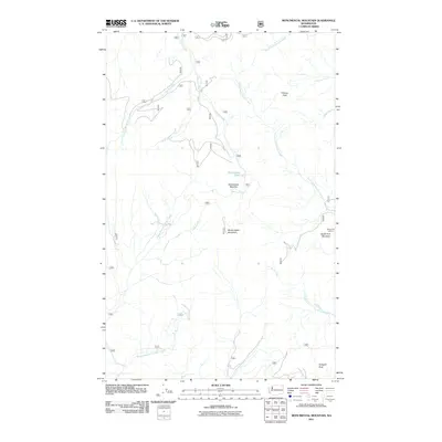 2011 Map of Monumental Mountain, 2011 Print