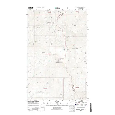 2014 Map of Monumental Mountain, 2014 Print