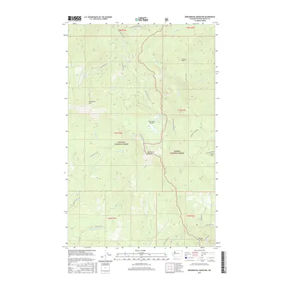 2017 Map of Monumental Mountain, 2017 Print