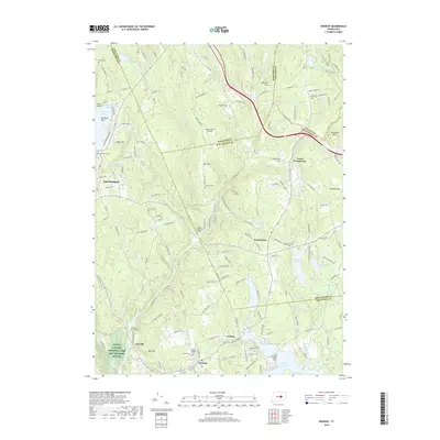 2018 Map of Moodus, 2018 Print