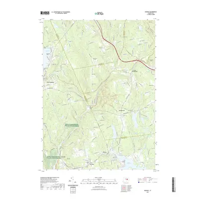 2021 Map of Moodus, 2021 Print