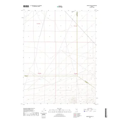 2018 Map of Moody Peak NW, 2018 Print
