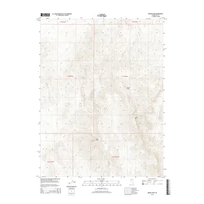 2014 Map of Moody Peak, 2014 Print