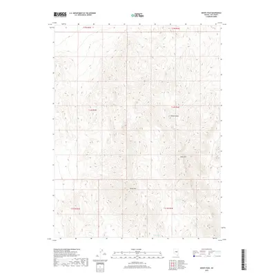 2018 Map of Moody Peak, 2018 Print
