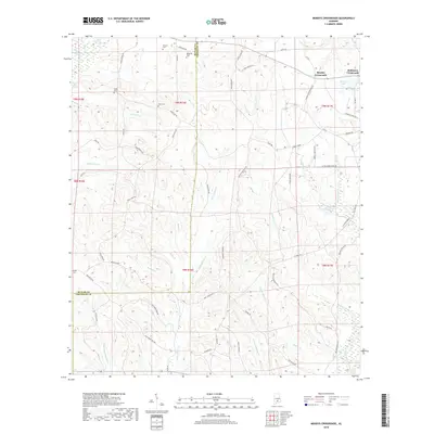 2018 Map of Moodys Crossroads, 2018 Print