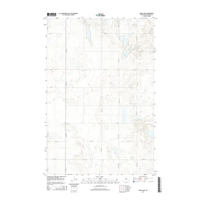 2014 Map of Moon Lake, 2014 Print