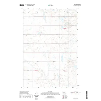 2018 Map of Moon Lake, 2018 Print