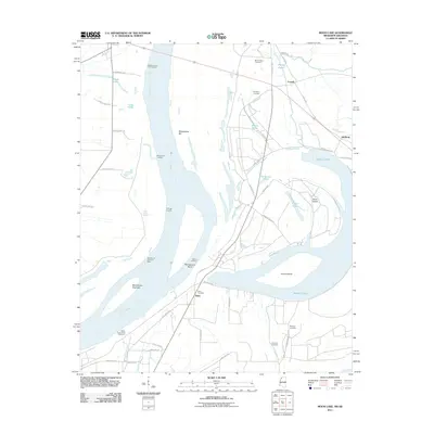 2011 Map of Moon Lake, 2011 Print