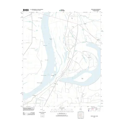 2012 Map of Moon Lake, 2012 Print
