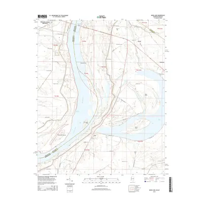 2015 Map of Moon Lake, 2015 Print