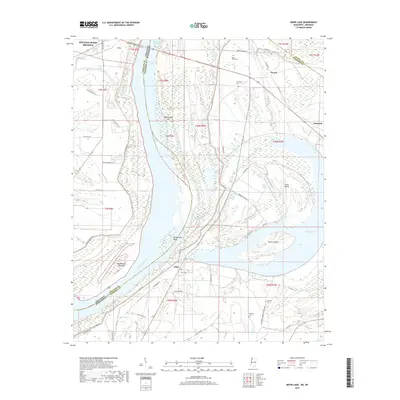 2018 Map of Moon Lake, 2018 Print