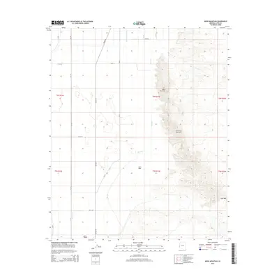 2014 Map of Moon Mountain, 2014 Print