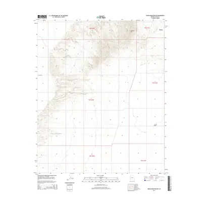 2014 Map of Moon Mountain NE, 2014 Print