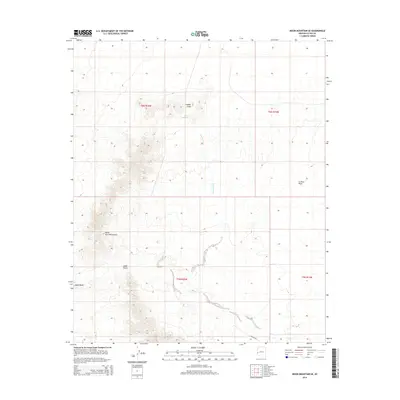 2014 Map of Moon Mountain SE, 2014 Print