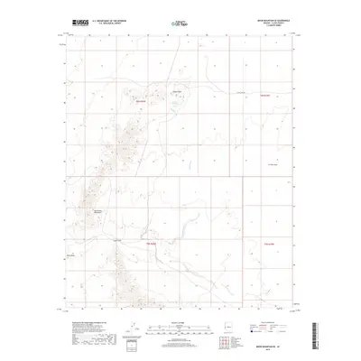 2018 Map of Moon Mountain SE, 2018 Print