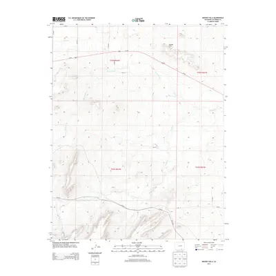 2013 Map of Mooney Hills, 2013 Print
