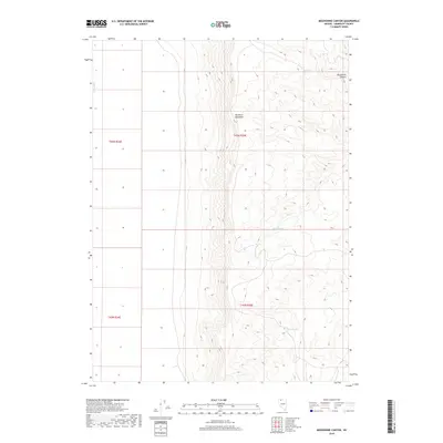 2018 Map of Moonshine Canyon, 2018 Print