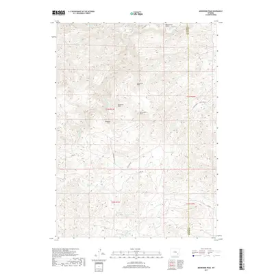 2017 Map of Moonshine Peak, 2017 Print