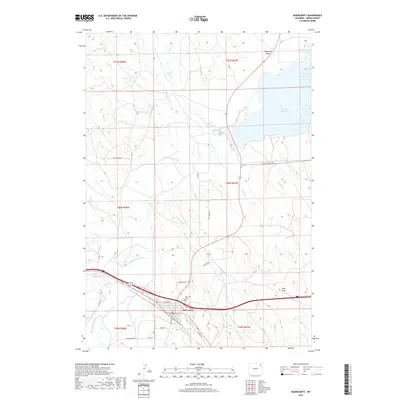 2017 Map of Moorcroft, 2017 Print