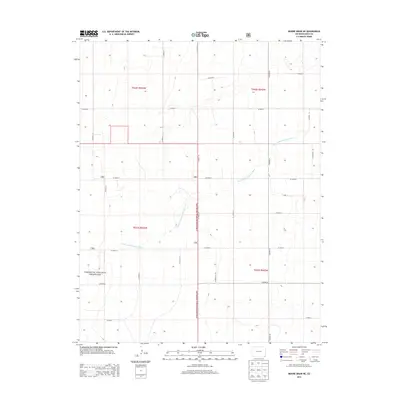 2013 Map of Moore Draw NE, 2013 Print
