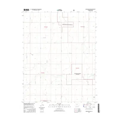 2016 Map of Moore Draw NW, 2016 Print