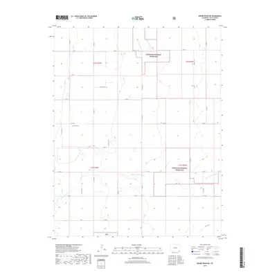 2019 Map of Moore Draw NW, 2019 Print